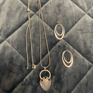 Lucky Brand necklace and earrings